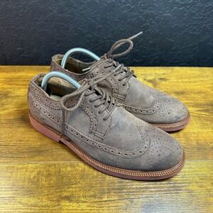 Polo Ralph‎ Lauren Torrington 11431 Brown Suede Wingtip Oxford Mens Size 8.5D